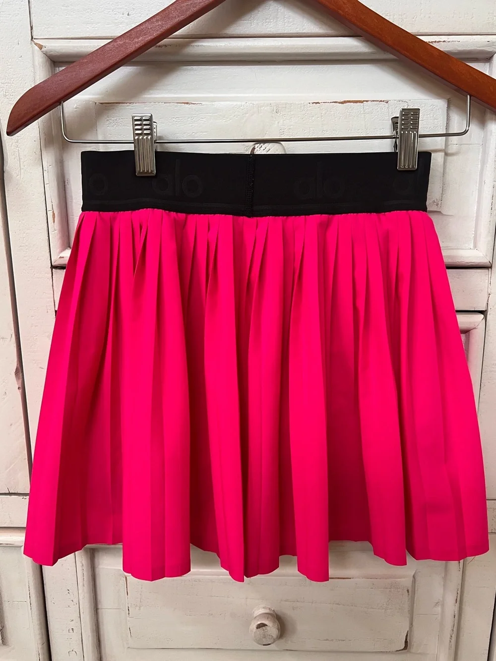 Alo Yoga Aces Tennis Golf Athletic Skirt Skirt w/ Shorts Hot Pink XS